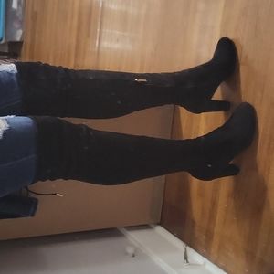 Black Maya Thigh High Boots sz 10